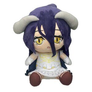 Great Eastern Entertainment Overlord Albedo 12" Sitting Anime Plush Doll NWOT